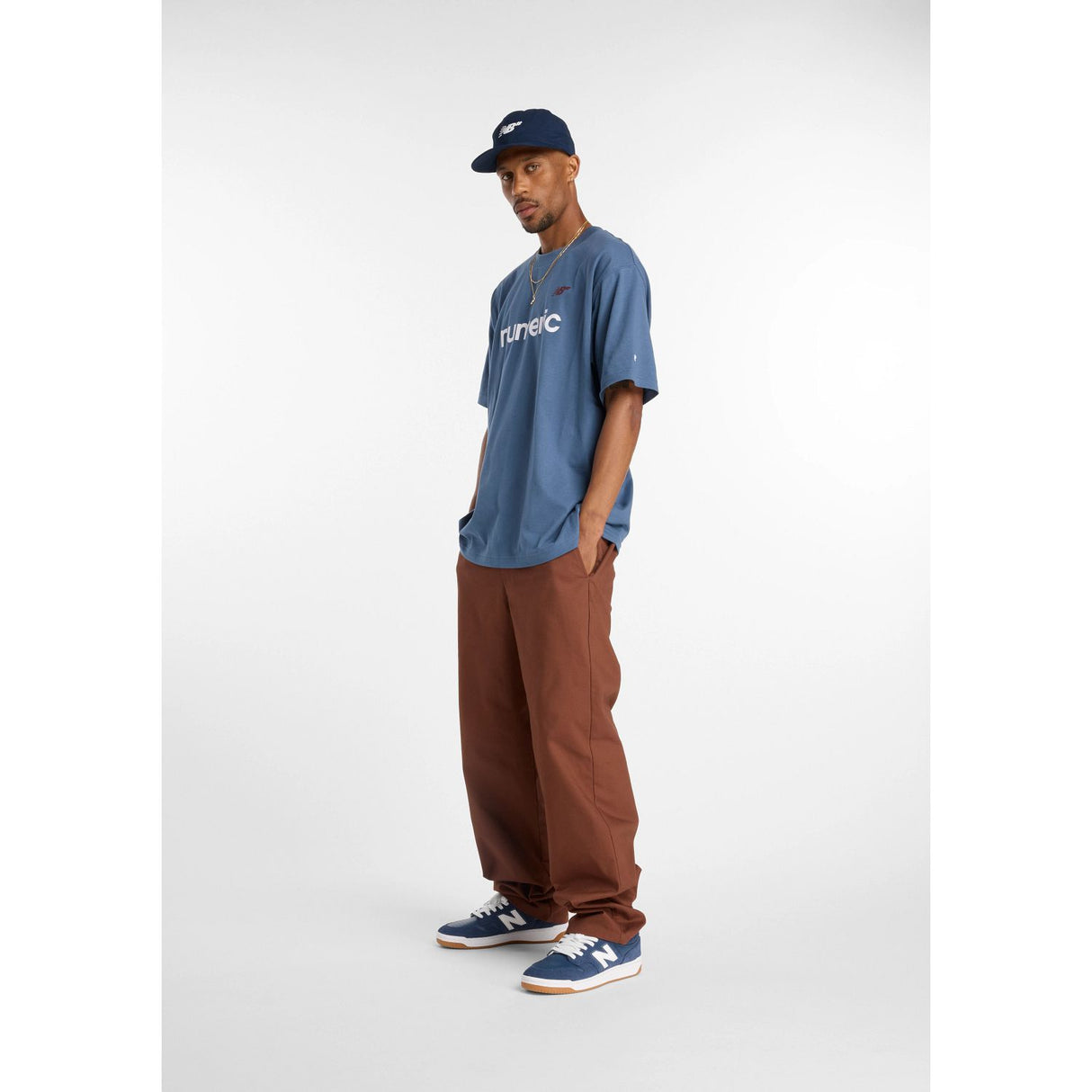 New Balance Men's Numeric Linear Logo T-Shirt-2