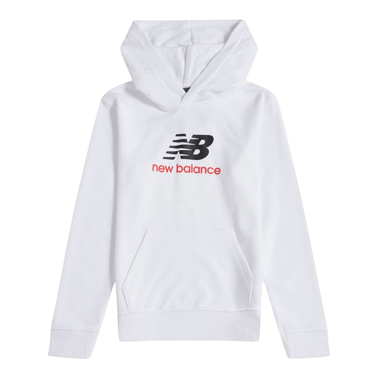 New Balance Boys' French Terry Stacked Logo Hoodie-1