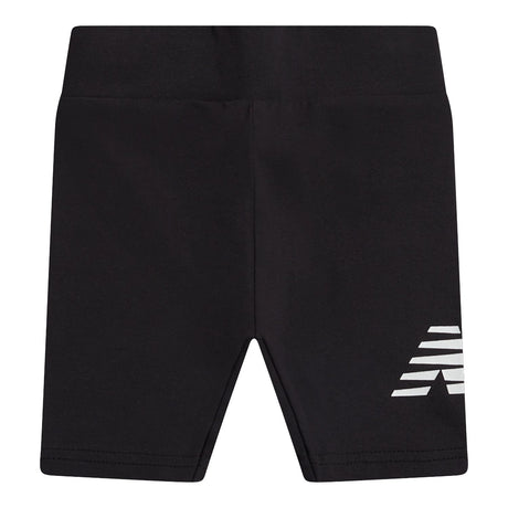 New Balance Girls' Stacked Logo Cycle Shorts-1