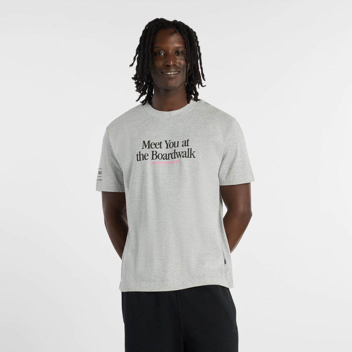 New Balance Men's RBC Brooklyn Half Slogan Graphic T-Shirt-1