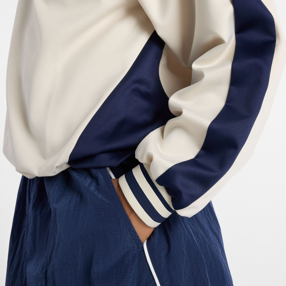 New Balance Women's Satin Woven Pullover-5