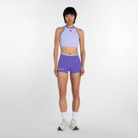 New Balance Women's Nationals Indoor Fast Days Fitted Crop Tank-1