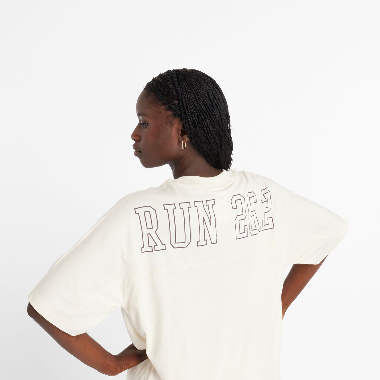 New Balance Women's NYC Marathon Graphic Oversized Jersey T-Shirt-5