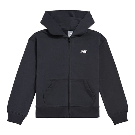 New Balance Girls' French Terry Small Logo Zip Hoodie-1