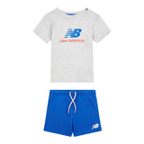 New Balance Boys' Colourblock Jersey Tee & Shorts Set-1
