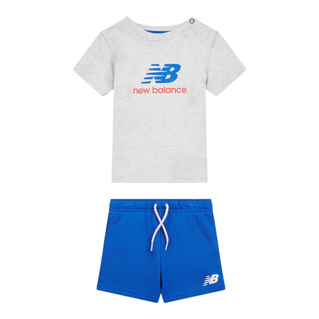 New Balance Boys' Colourblock Jersey Tee & Shorts Set-1