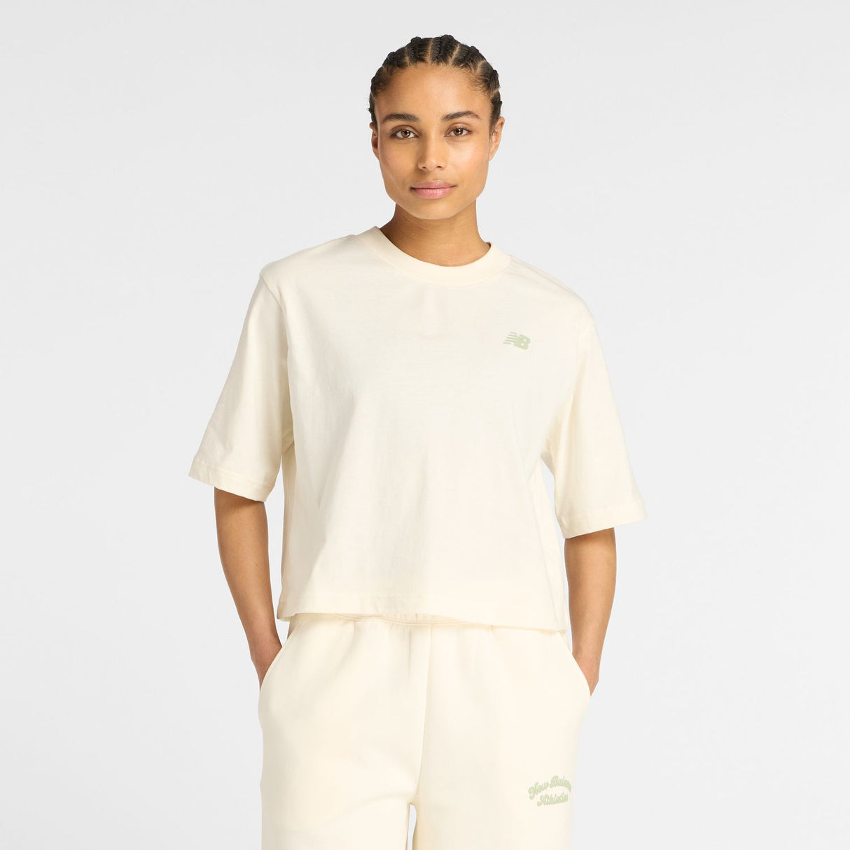 New Balance Women's Linear Heritage Relaxed T-Shirt-1