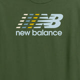 New Balance Men's Center Multi Color Logo T-Shirt-3