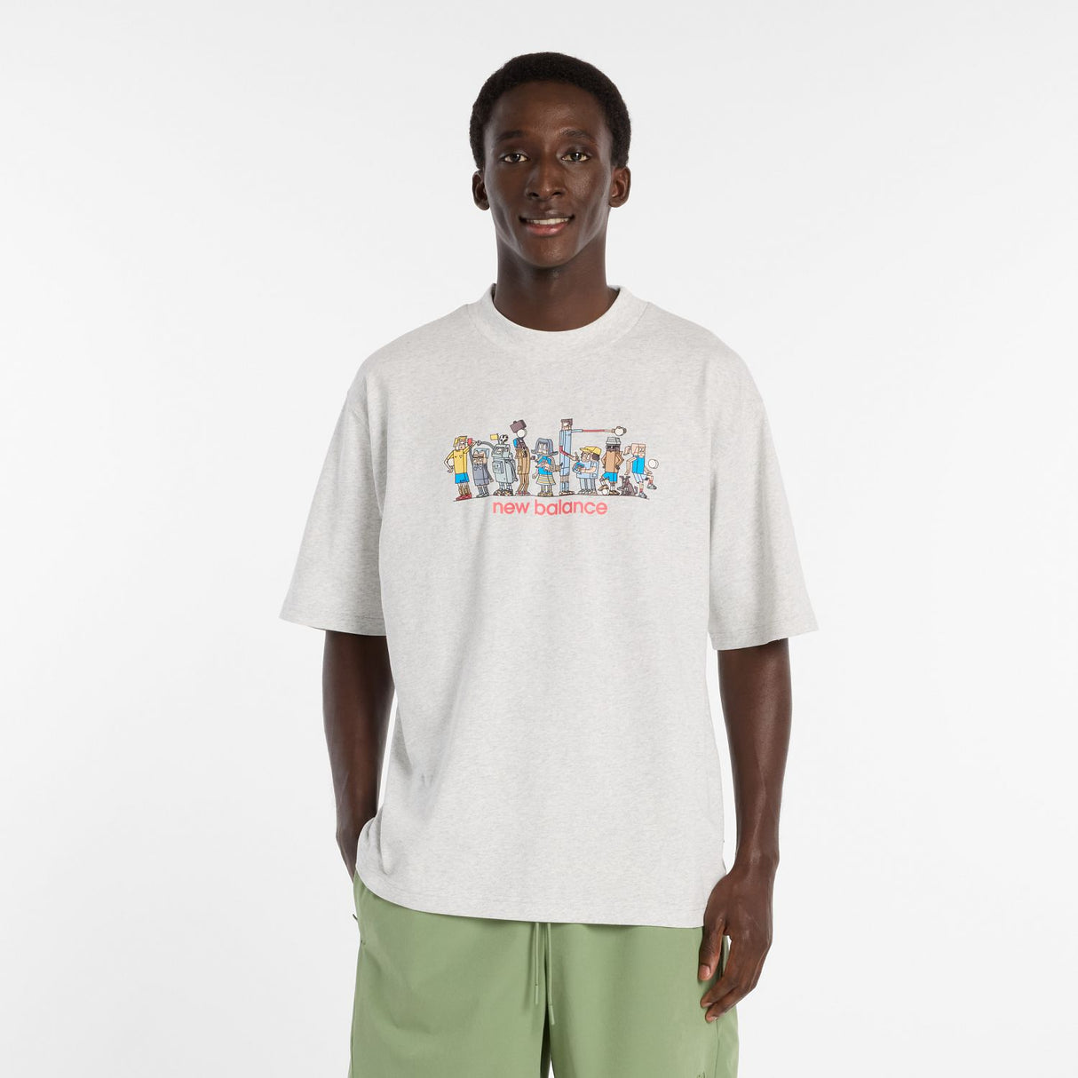 New Balance Men's Ghica Line Up Oversized T-shirt-2