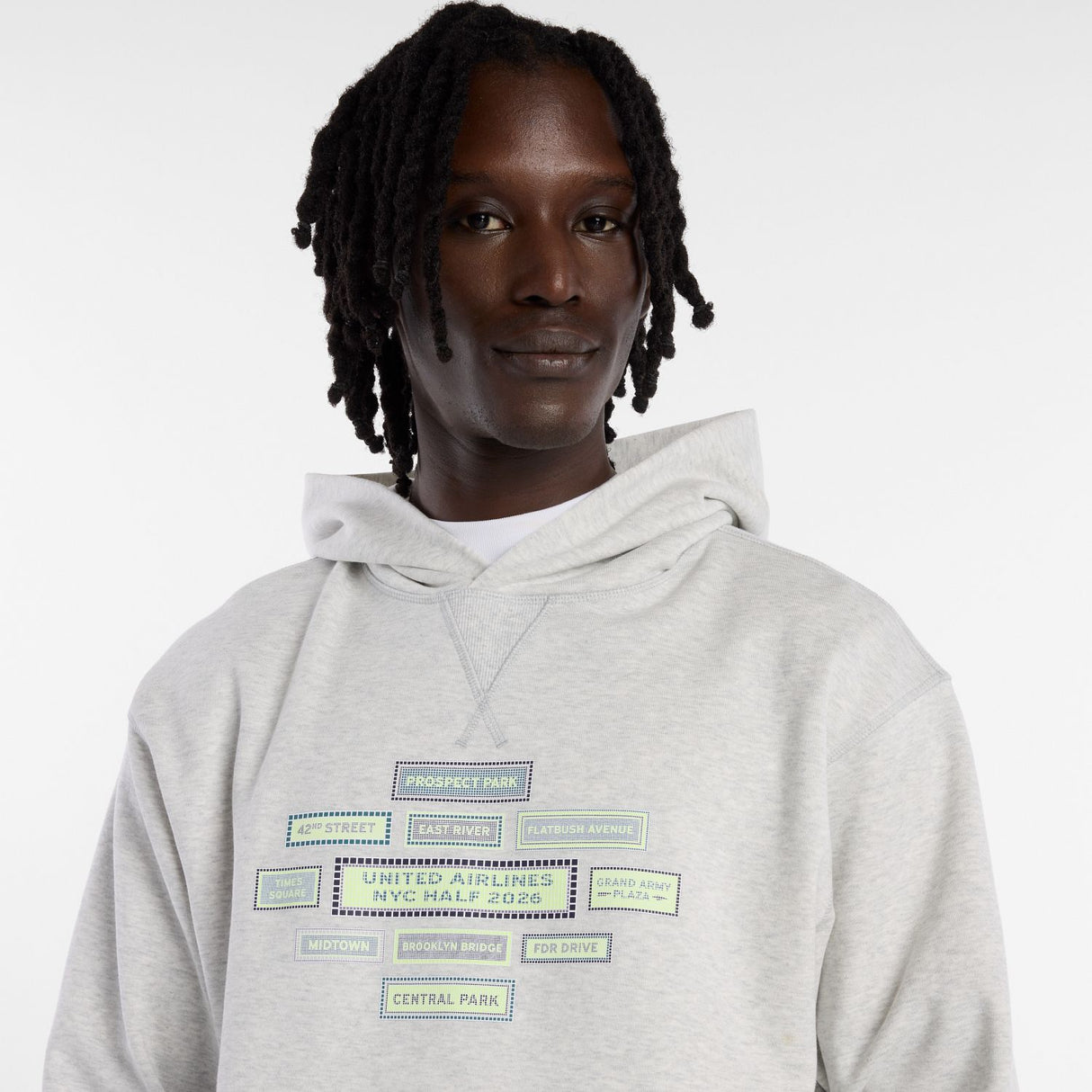 New Balance Men's United Airlines NYC Half Athletics French Terry Hoodie-4