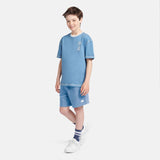 New Balance Youth French Terry Small Logo Short-4