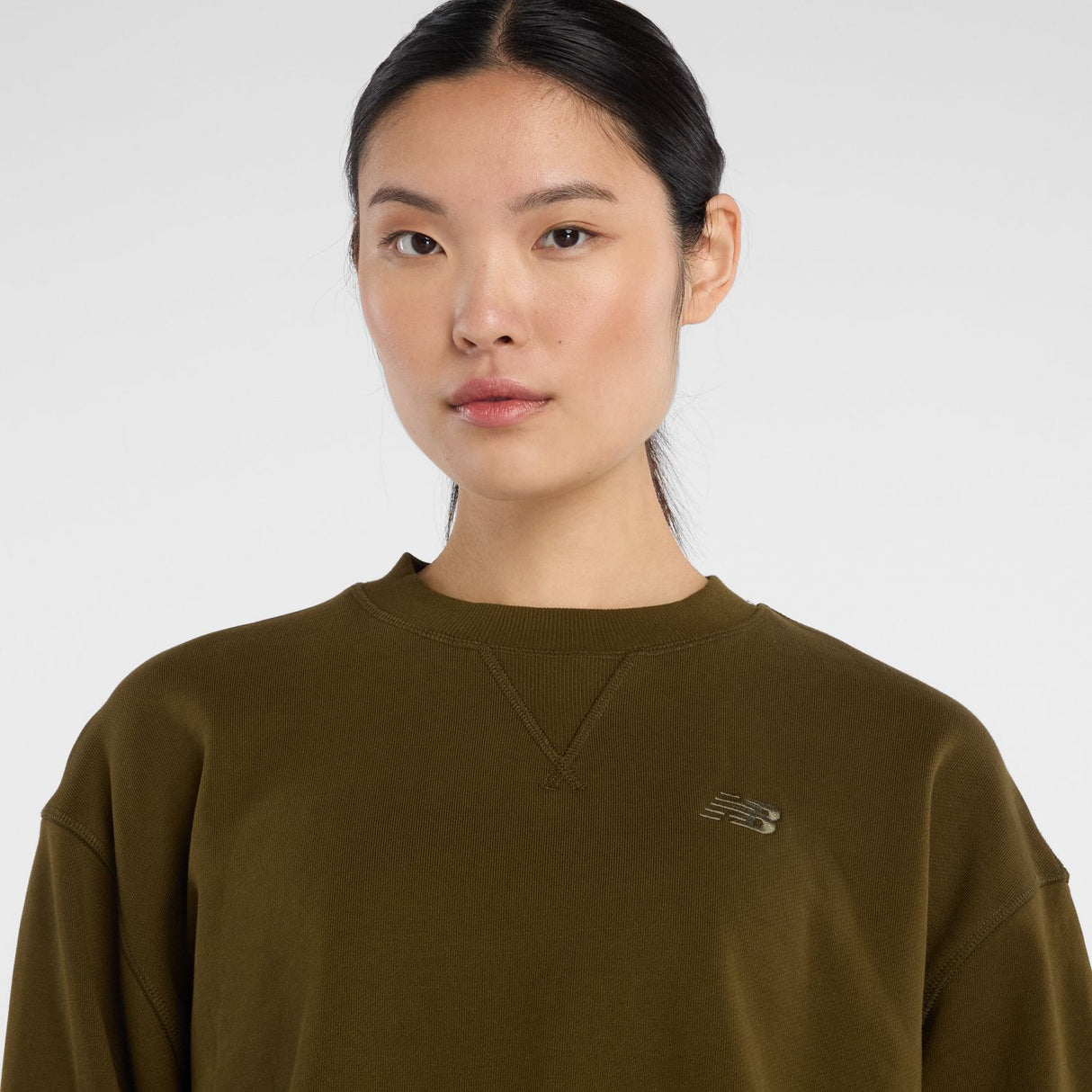New Balance Women's Athletics French Terry Crew-5