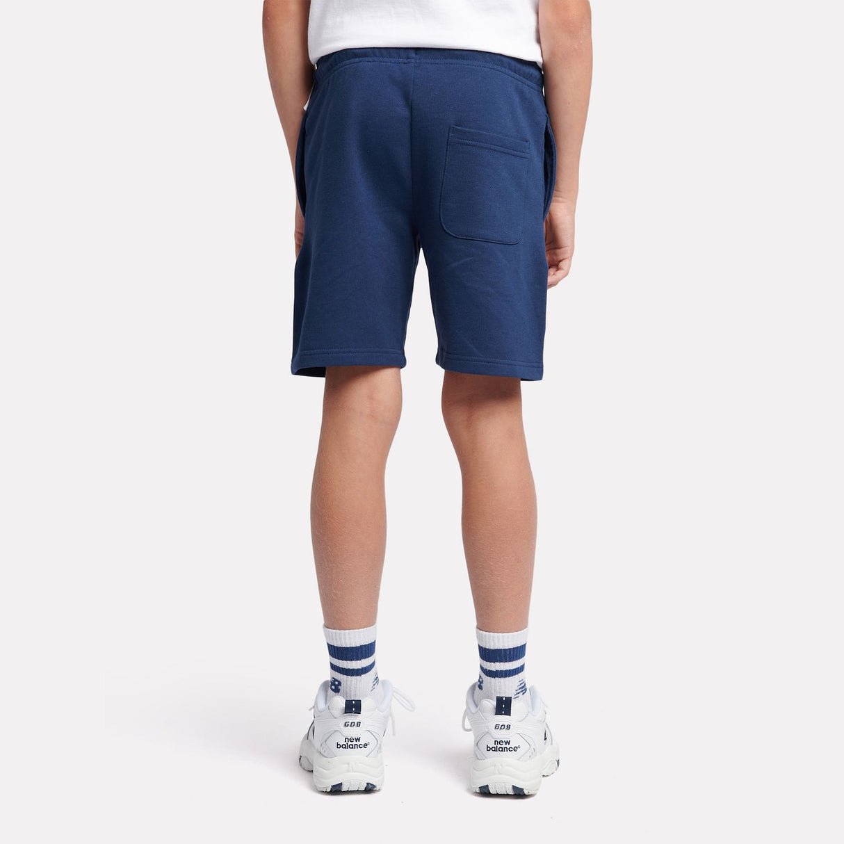 New Balance Youth French Terry Stacked Logo Short-7