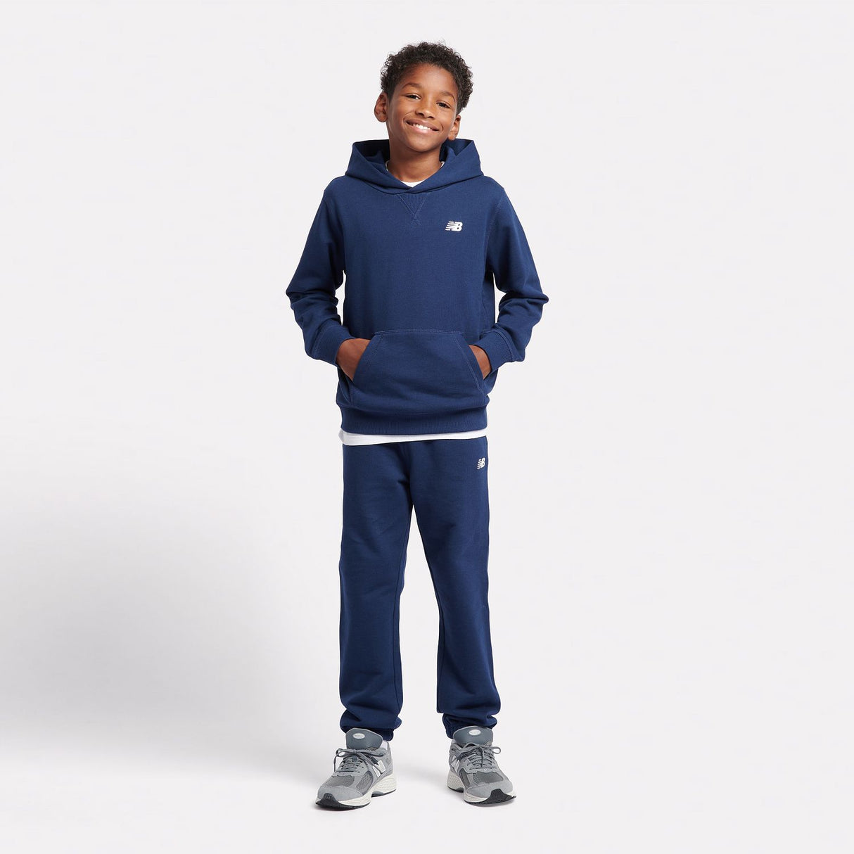 New Balance Youth French Terry Small Logo Hoodie-4
