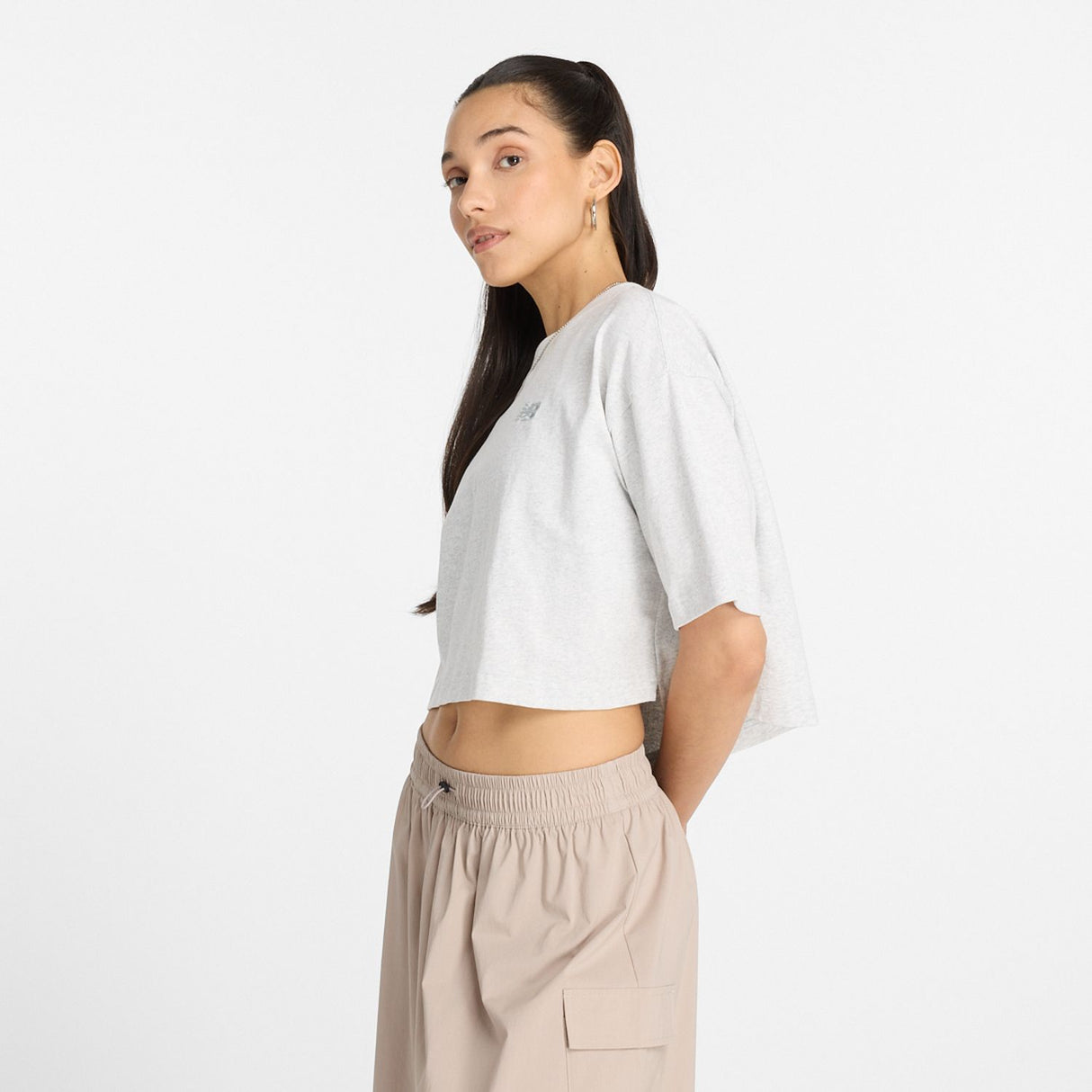 New Balance Women's Logo Oversized Jersey T-Shirt-4