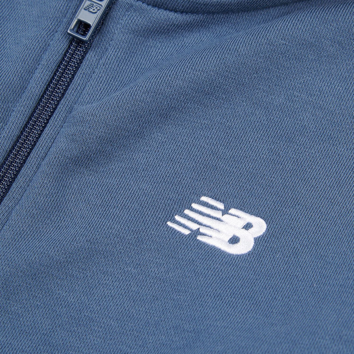 New Balance Youth French Terry Small Logo Full Zip Hoodie-8