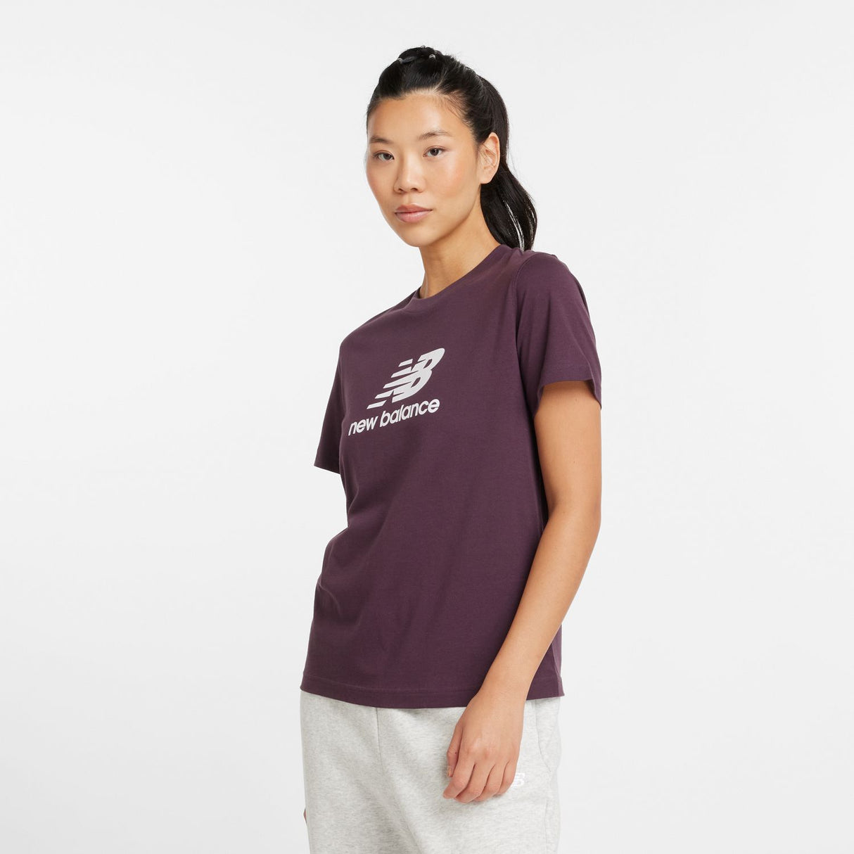 New Balance Women's Sport Essentials Jersey Logo T-Shirt-1