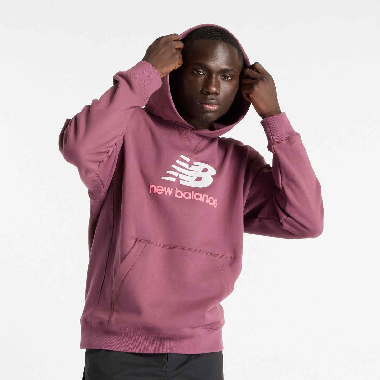 New Balance Men's Athletics French Terry Logo Hoodie-2