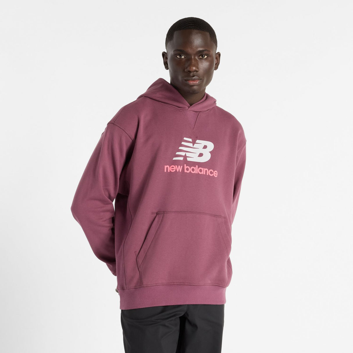 New Balance Men's Athletics French Terry Logo Hoodie-3