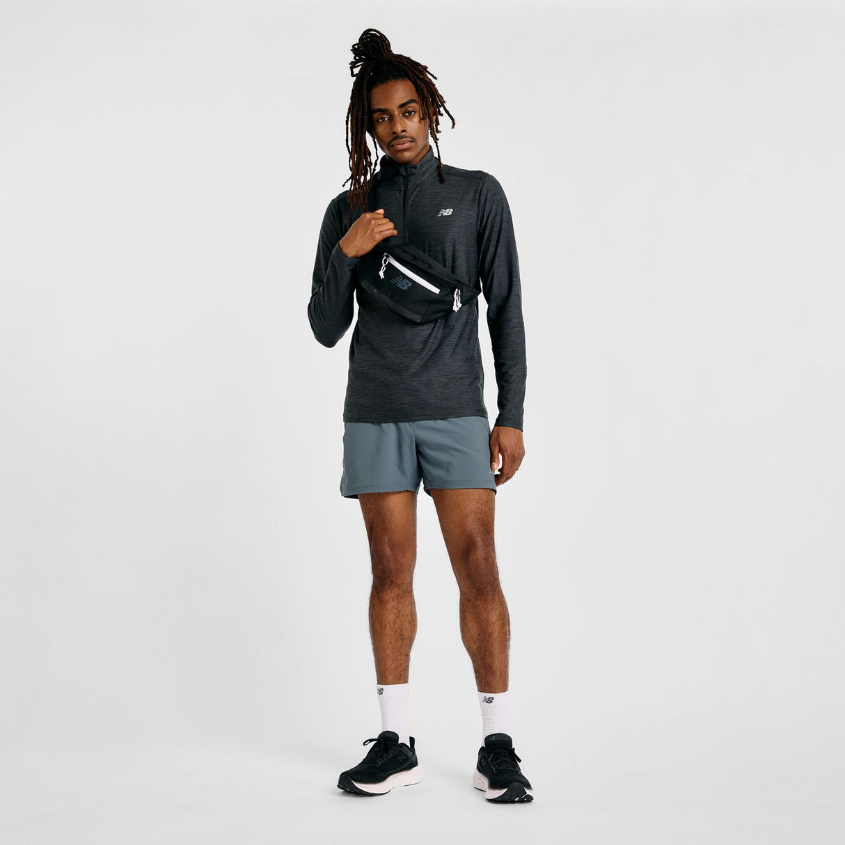 New Balance Men's Space Dye 1/4 Zip Shirt-1
