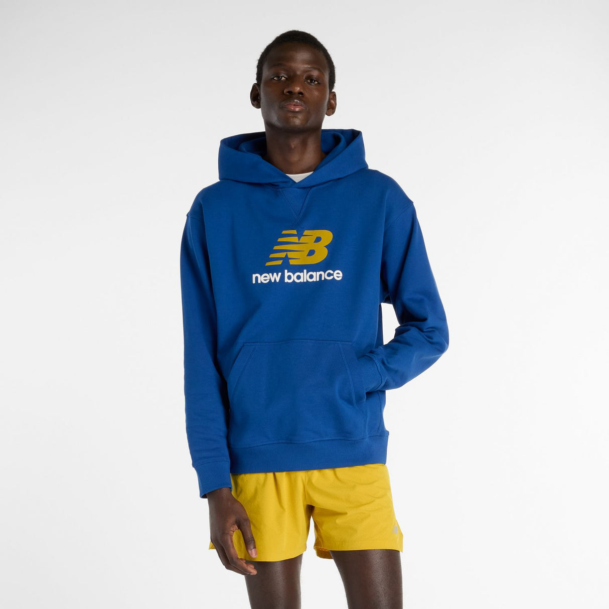 New Balance Men's Athletics French Terry Logo Hoodie-3