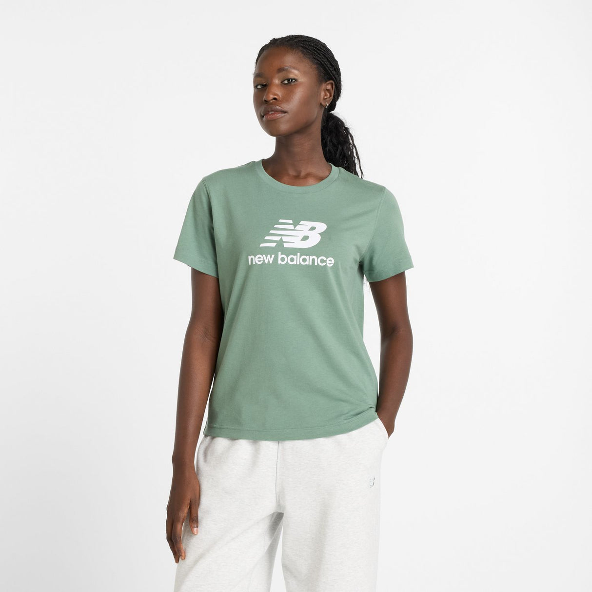 New Balance Women's Sport Essentials Jersey Logo T-Shirt-1