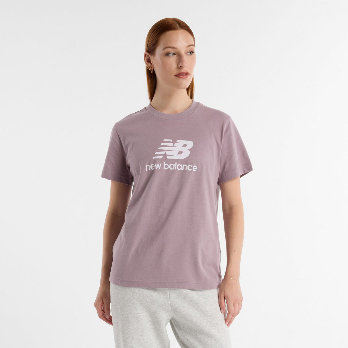 New Balance Women's Sport Essentials Jersey Logo T-Shirt-1