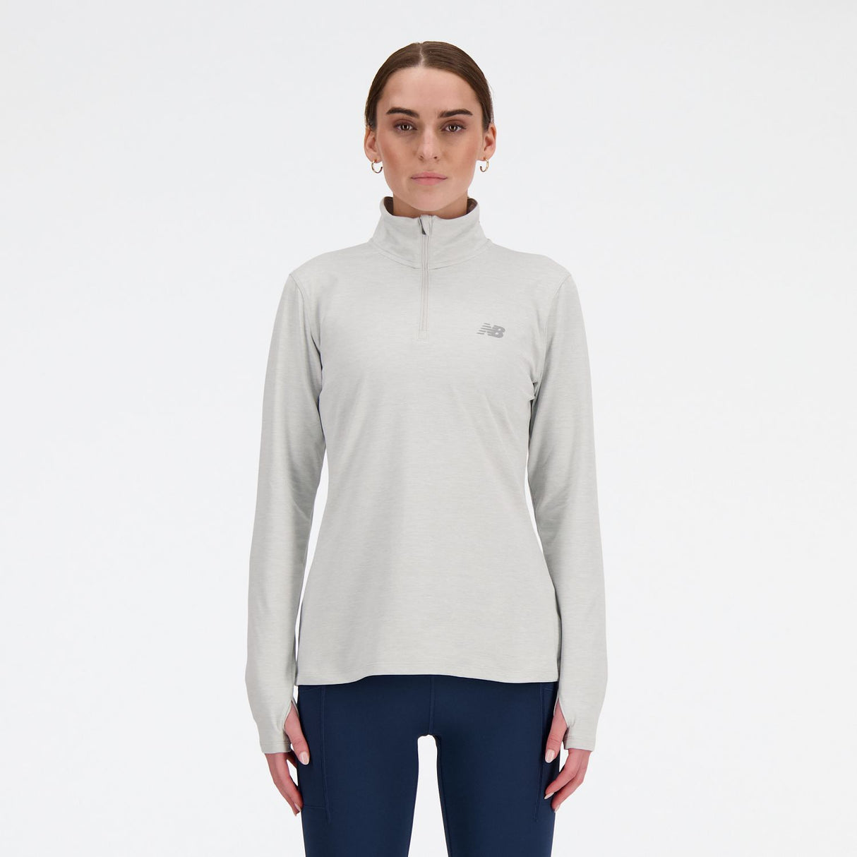 New Balance Women's Sport Essentials Space Dye Quarter Zip-3