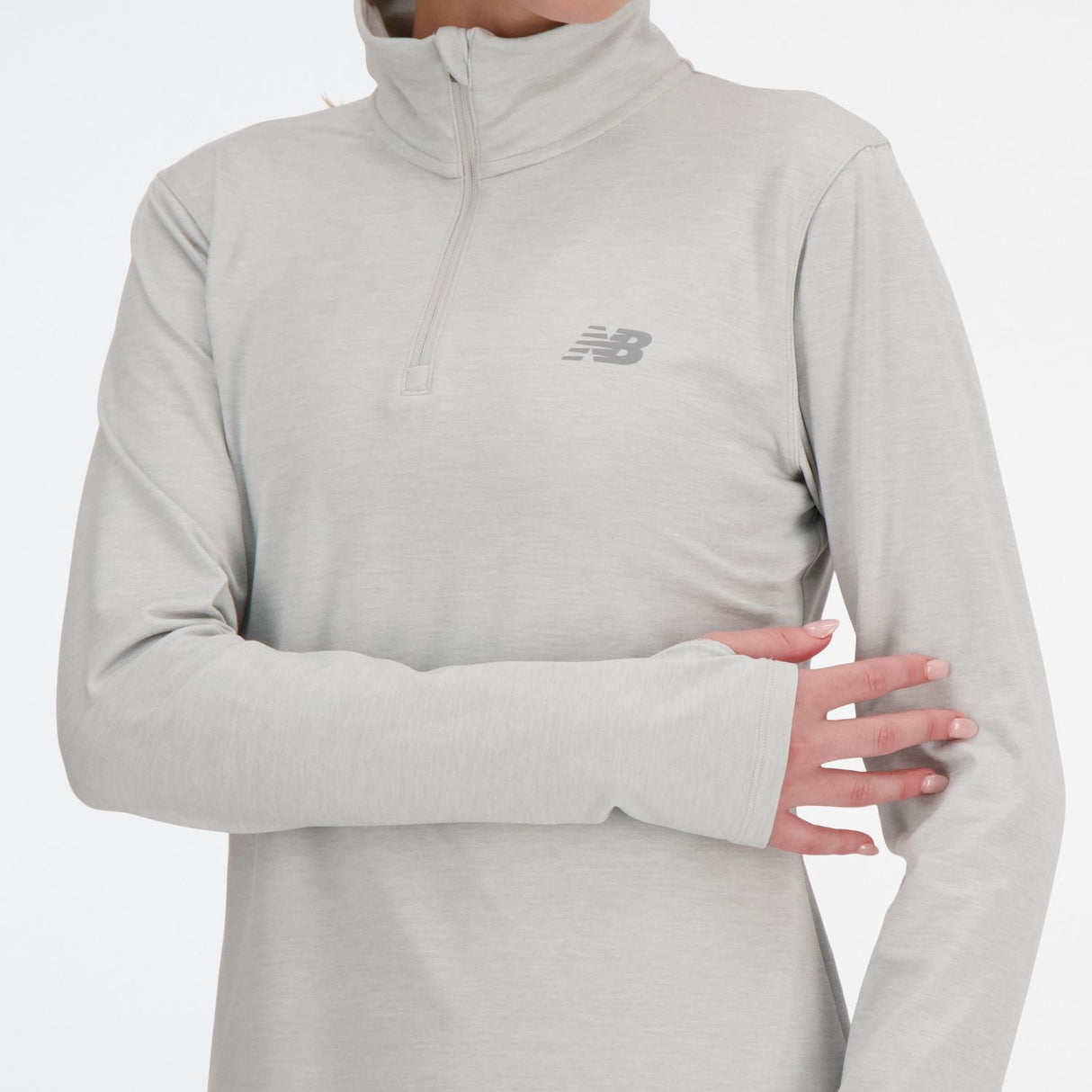 New Balance Women's Sport Essentials Space Dye Quarter Zip-6