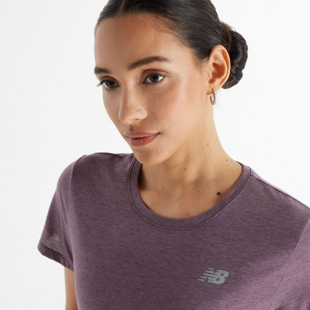 New Balance Women's Sport Essentials Heathertech T-Shirt-4
