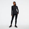 New Balance Women's Sport Essentials Space Dye Quarter Zip-1