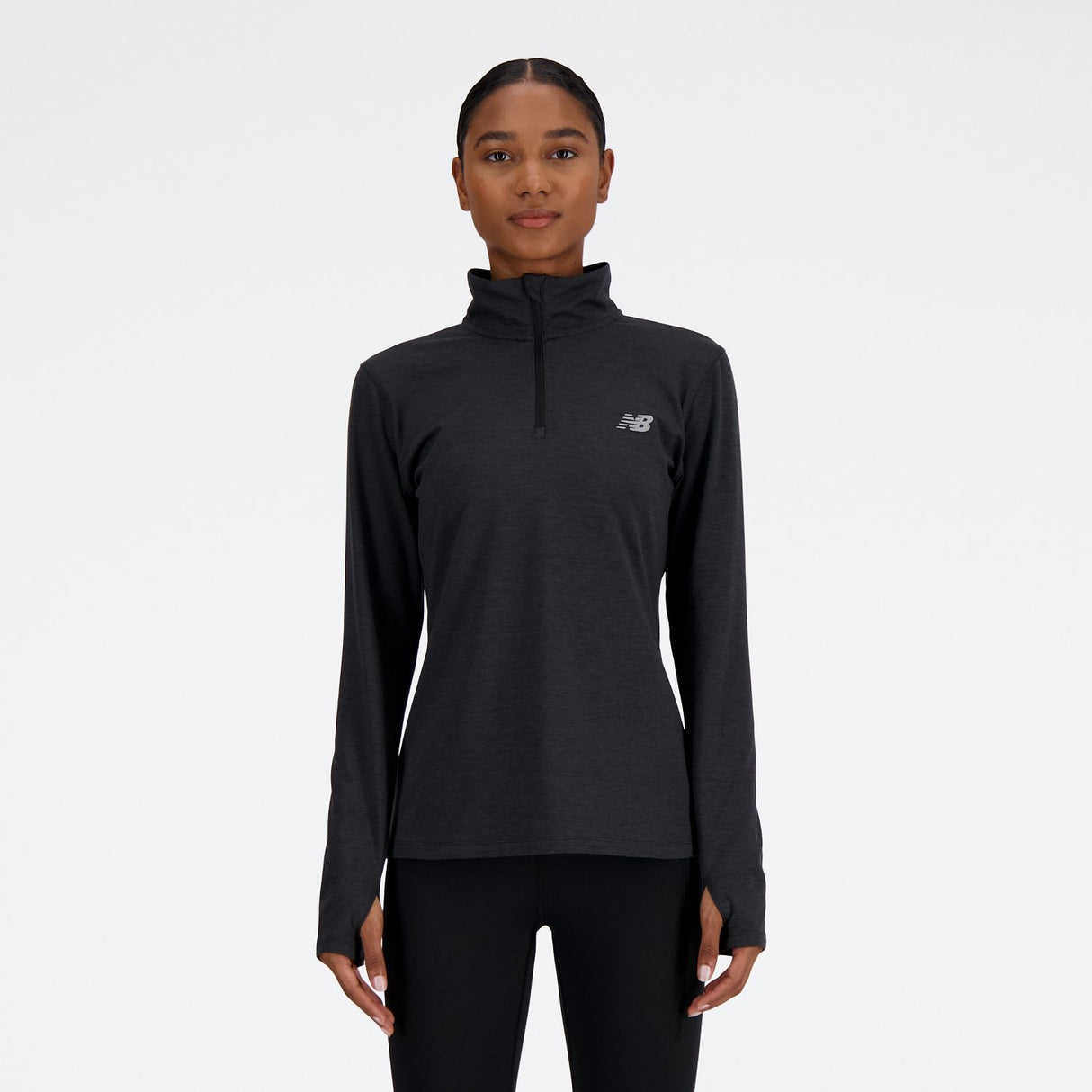 New Balance Women's Sport Essentials Space Dye Quarter Zip-3