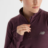 New Balance Women's Sport Essentials Space Dye Quarter Zip-4