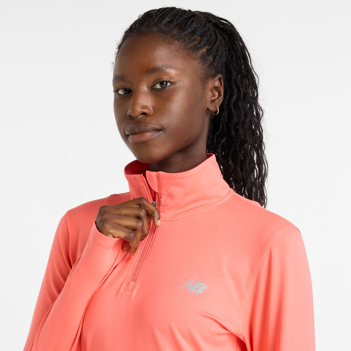 New Balance Women's Sport Essentials Space Dye Quarter Zip-4