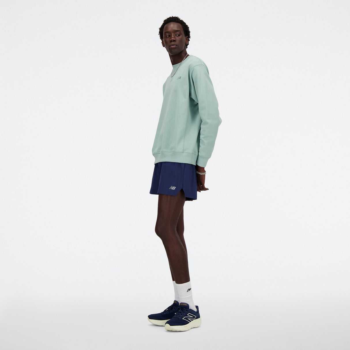 New Balance Men's Athletics French Terry Crew-7