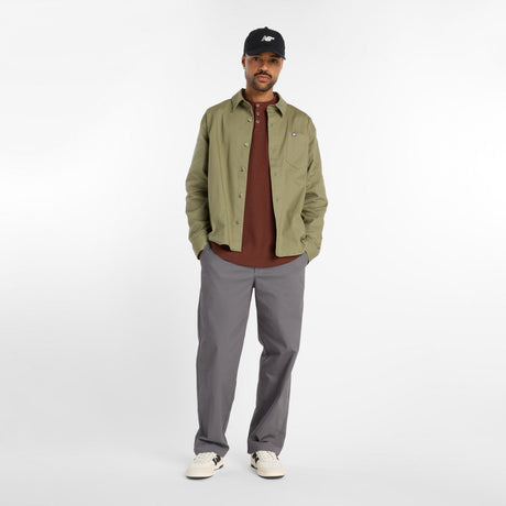 New Balance Men's Numeric Waffle Knit Long Sleeve Henley-1