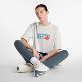 New Balance Women's Athletics Premium Chest Logo Cropped T-Shirt-2