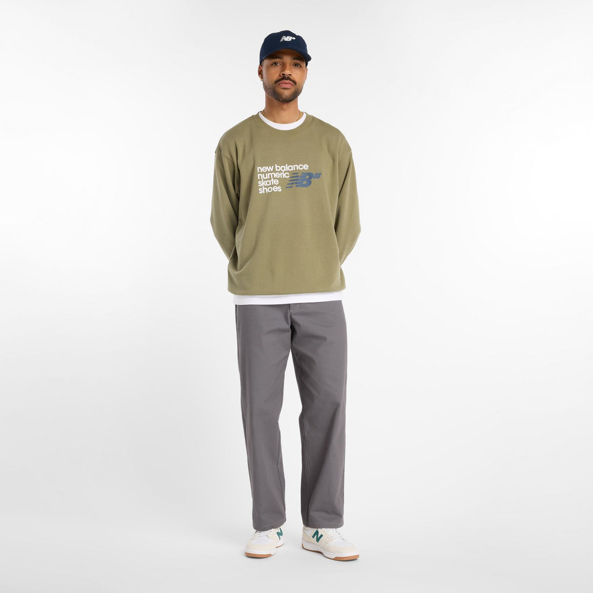 New Balance Men's Numeric French Terry Crew-1