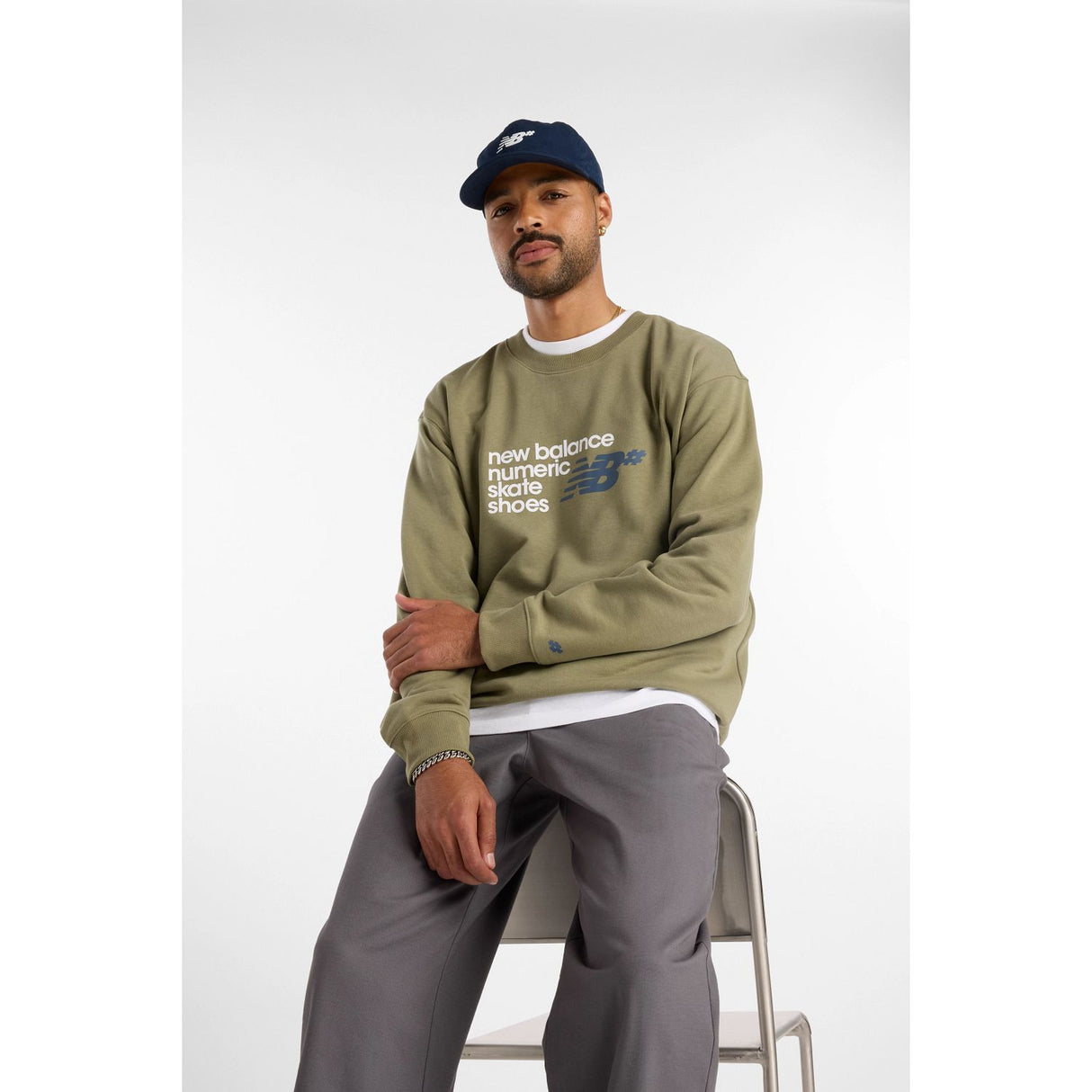 New Balance Men's Numeric French Terry Crew-3