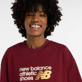 New Balance Women's Athletics Premium Chest Logo Cropped T-Shirt-5