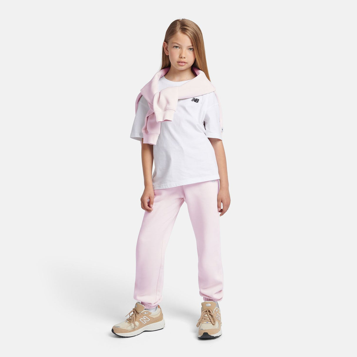 New Balance Youth Brush Back Small Logo Jogger-4