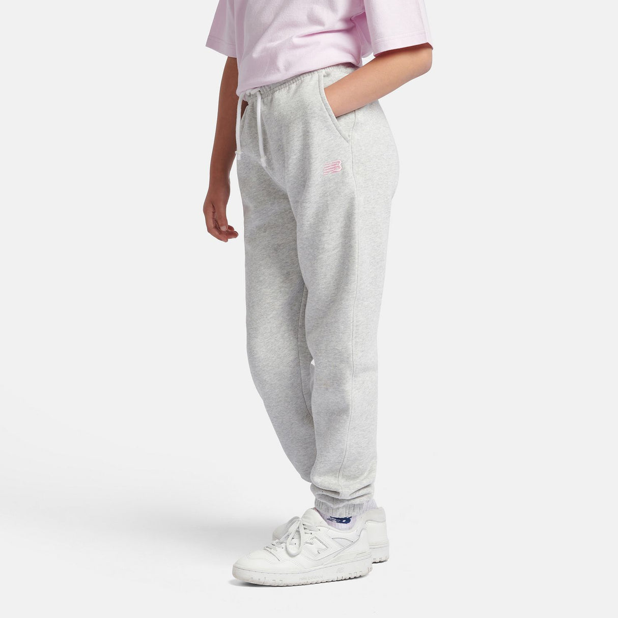 New Balance Youth Brush Back Small Logo Jogger-6