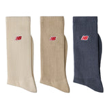New Balance Patch Logo Crew 3 Pairs-2