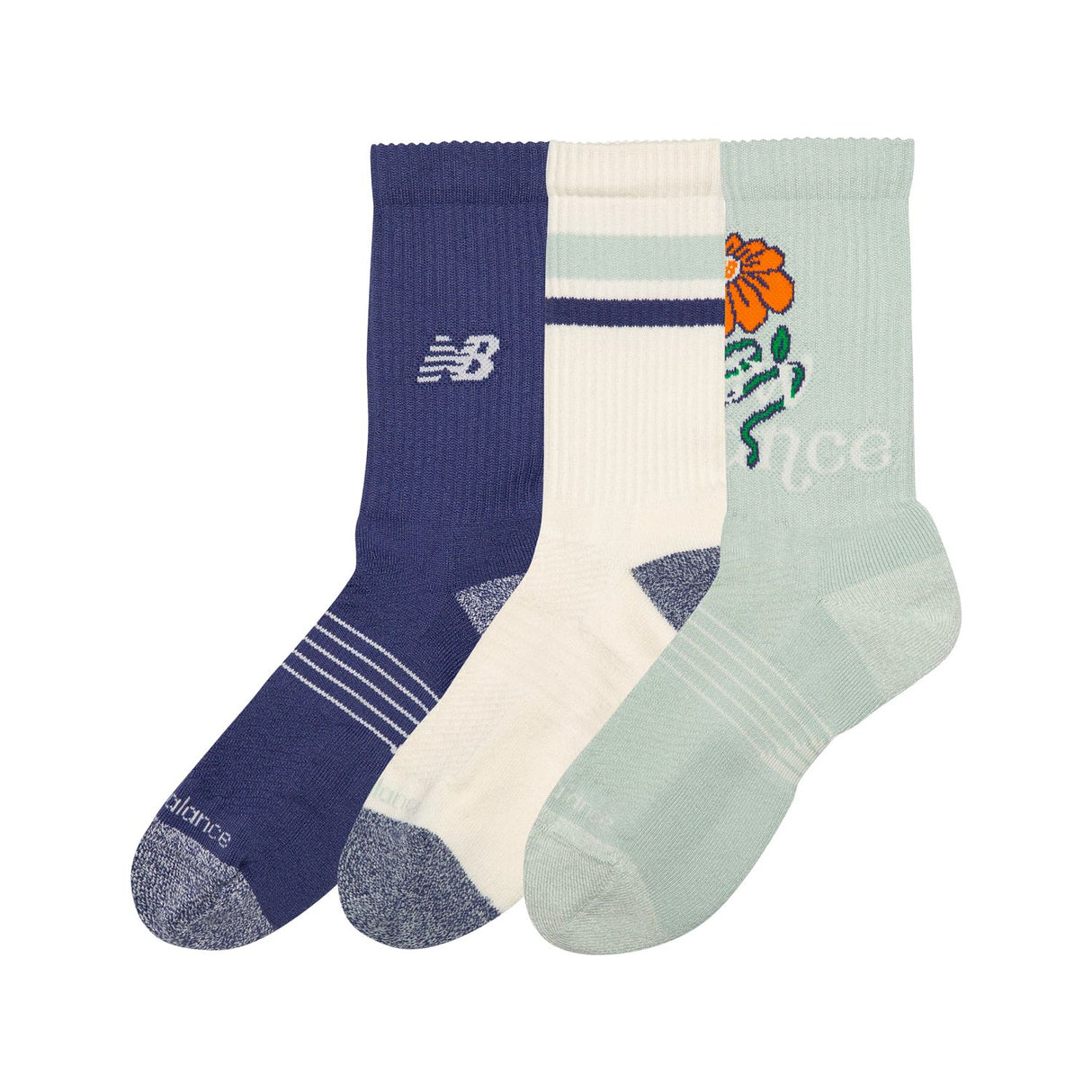 New Balance Active Graphic Crew Socks 3 Pack-2