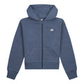 New Balance Youth Brush Back Small Logo Full Zip Hoodie-1