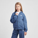 New Balance Youth Brush Back Small Logo Full Zip Hoodie-4