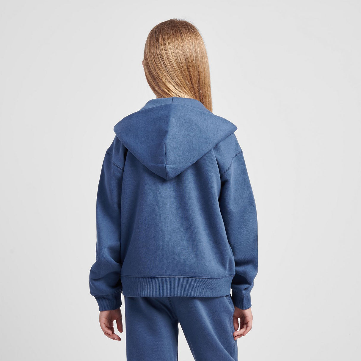 New Balance Youth Brush Back Small Logo Full Zip Hoodie-6