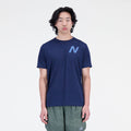 New Balance Men's Graphic Impact Run Short Sleeve-1