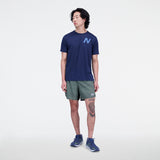 New Balance Men's Graphic Impact Run Short Sleeve-2