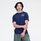 New Balance Men's Graphic Impact Run Short Sleeve-3